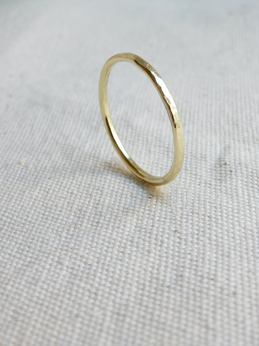Ring | The 14k hammered