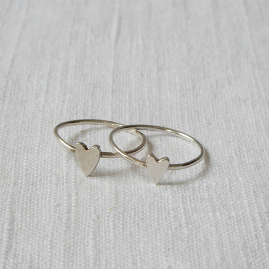 Rings | Tiny heart set