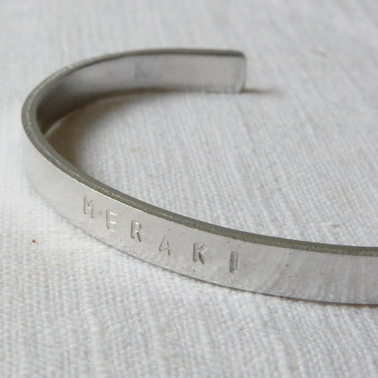 Text bracelet | The aluminum