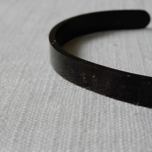 Text Bracelet | The stainless steel black